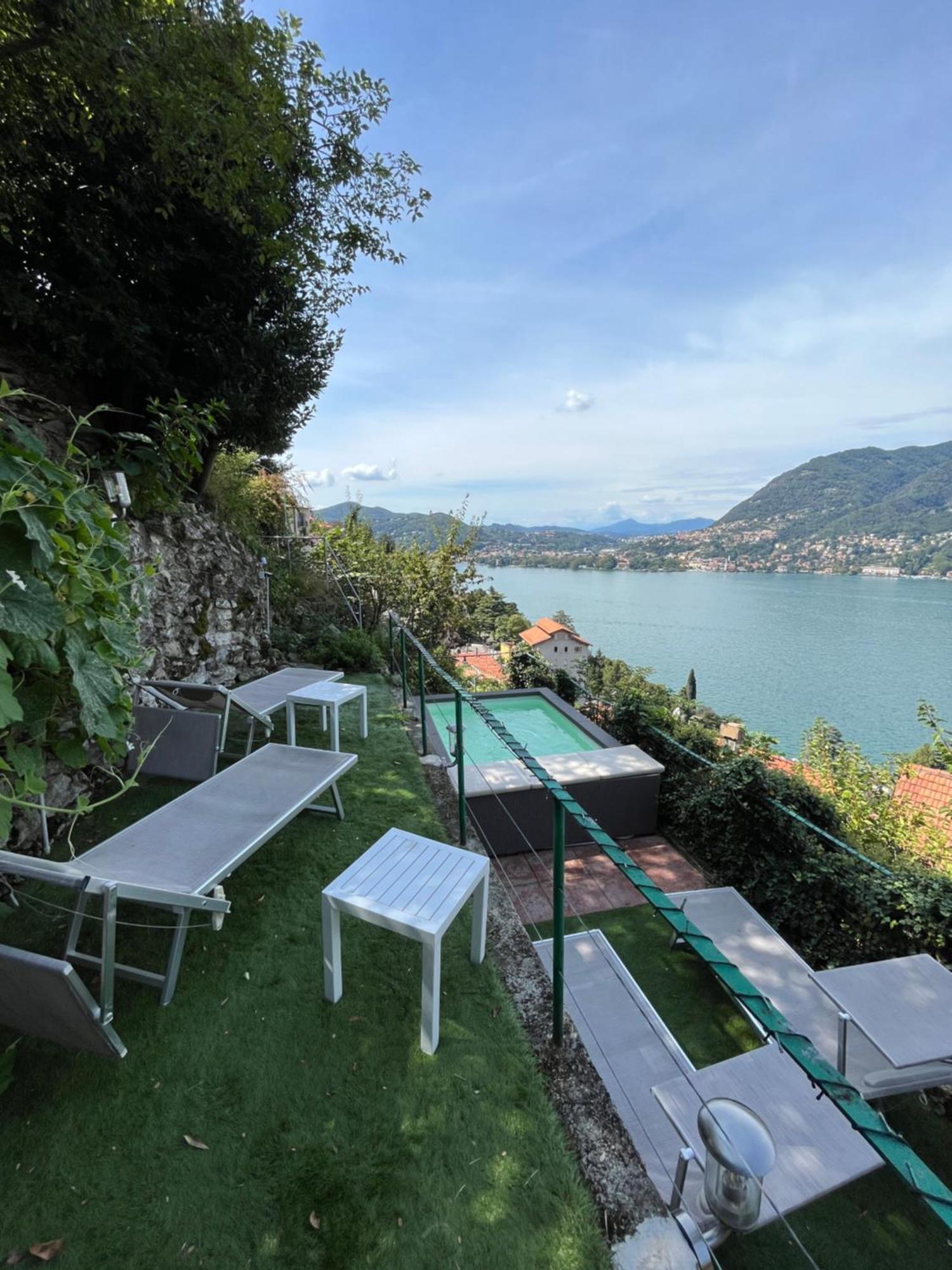 Villa Como, Jacuzzi Spa And Private Pool Блевио Экстерьер фото